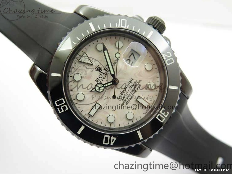 Best AAA Replica Sites Dial SA Strap Edition 2470 Cream Black 40mm 5GF Neat Rubber on Submariner Black Best Ceramic 1221